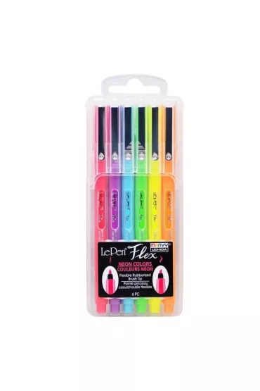 Marvy Cienkopisy Le Pen Flex Neon 6 szt.