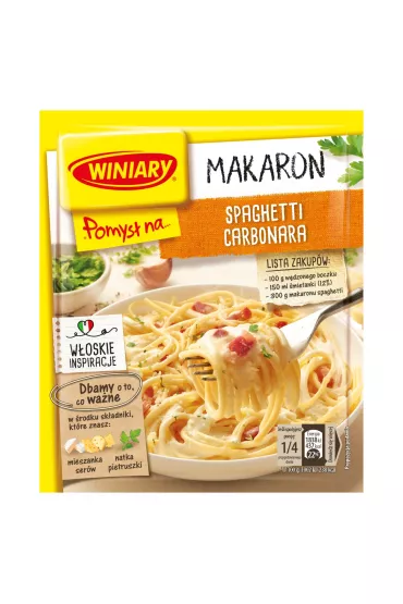 Winiary Pomys� na... Makaron spaghetti Carbonara 34 g
