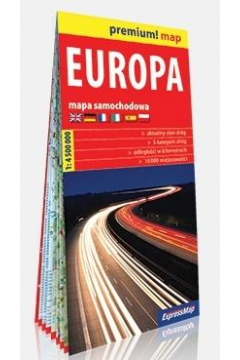 Europa kartonowa mapa samochodowa