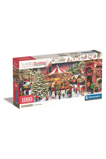 Puzzle 1000 el. Panorama Compact - Christmas Collection Clementoni