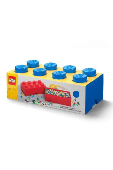 Pojemnik klocek LEGO Brick 8 Niebieski