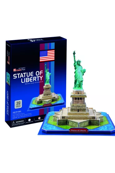 Puzzle 3D 40 el. Statua Wolno�ci Cubic Fun