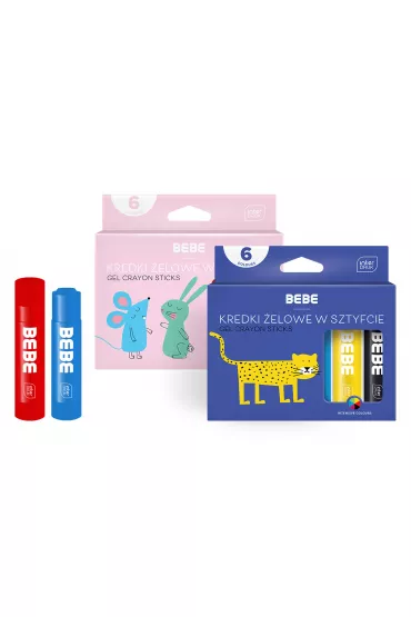 Interdruk Kredki �elowe w sztyfcie BEBE Friends 6x10g