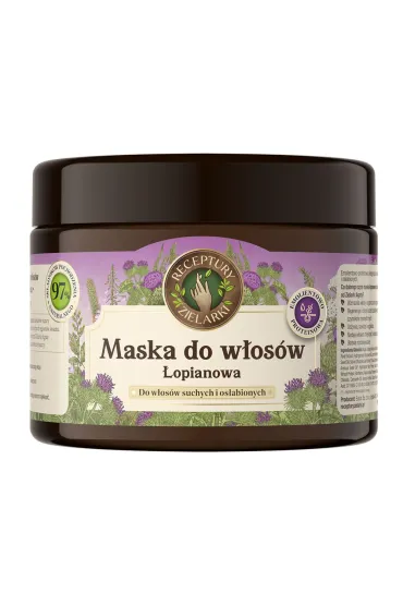 Receptury Zielarki �opianowa maska do w�os�w suchych i os�abionych emolientowa 300 ml