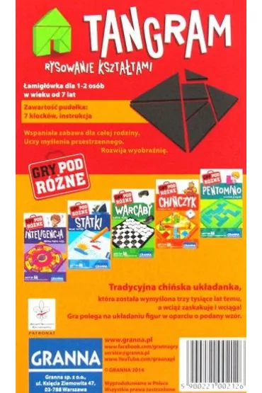 Tangram. Gry podr�ne Granna - Tangram-Granna