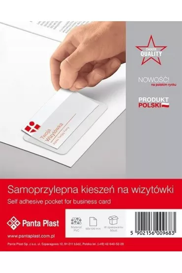 Panta Plast Kiesze� samoprzylepna na wizyt�wki 100 x 60 mm