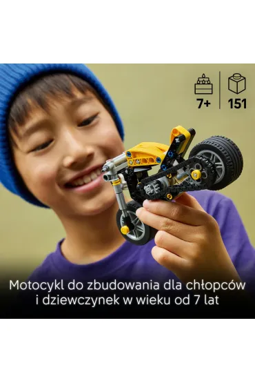 LEGO Technic ��ty motocykl 42225