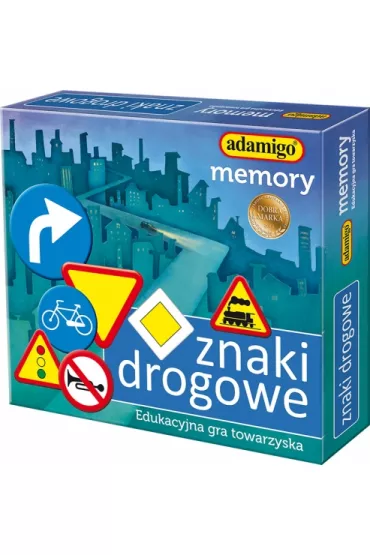 Memory. Znaki drogowe Adamigo - Gra Memory-Znaki Drogowe