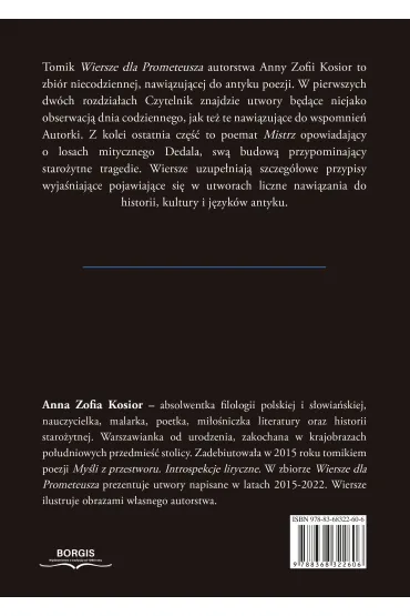 Wiersze dla Prometeusza - Anna Zofia  Kosior