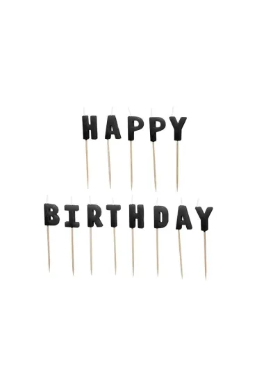 PartyDeco �wieczki urodzinowe Happy Birthday 2.5cm