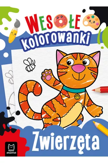 Zwierz�ta. Weso�e kolorowanki - Sylwia  Kajdana