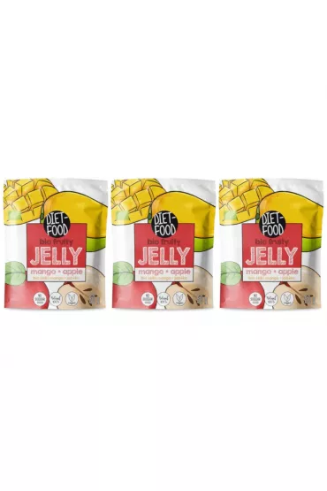 Diet-Food �elki mango, jab�ko Zestaw 3 x 50 g Bio
