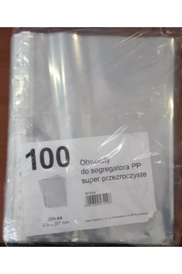 Herlitz Obwoluty do segregatora A4 przezroczyste 100 szt.