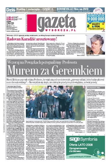 ePrasa Gazeta Wyborcza - Warszawa 170/2008