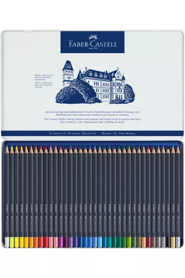 Faber-Castell Kredki o��wkowe Goldfaber opakowanie metalowe 36 szt.
