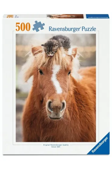 Puzzle 500 Ponny and Cat Ravensburger
