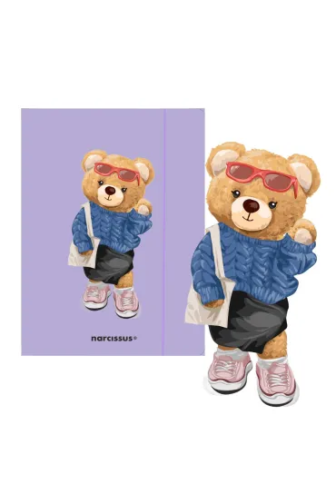 Narcissus Teczka A4 z gumk� - Teddies& Misia