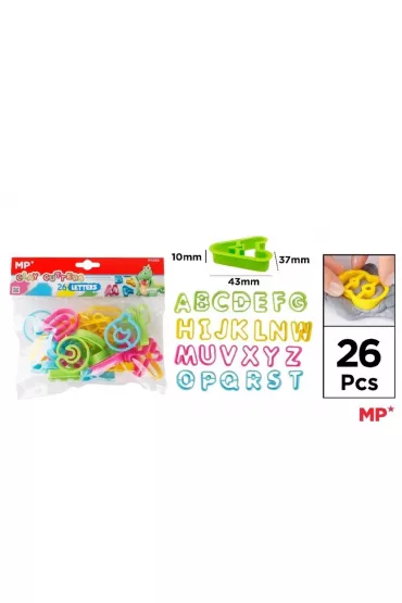 Foremki do plasteliny alfabet Mp Main Paper