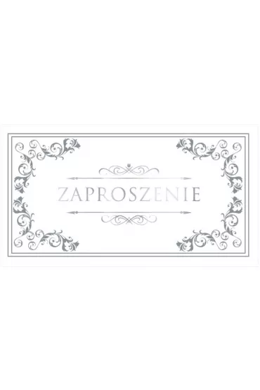 Stamp Zaproszenia Style nr 055 bia�y 9 szt.