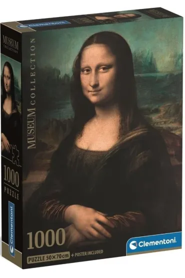 Puzzle 1000 el. Museum Leonardo - Gioconda Clementoni