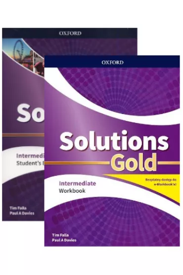 Solutions Gold. Intermediate. Student's Book i Workbook z kodem dost�pu do wersji cyfrowej (e-Workbook) - Tim Falla, Paul Davis
