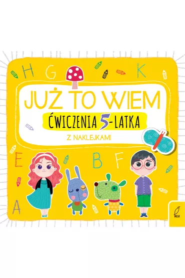 �wiczenia 5-latka z naklejkami ju� to wiem
