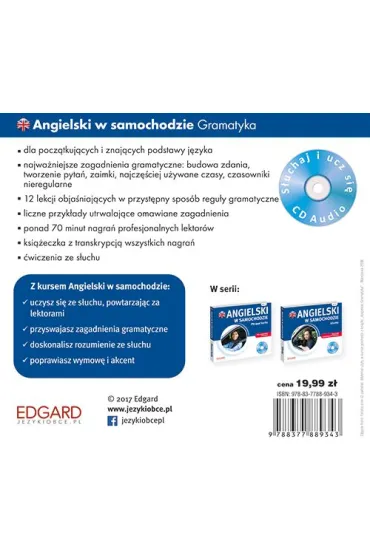 Audiobook Angielski w samochodzie. Gramatyka + CD
