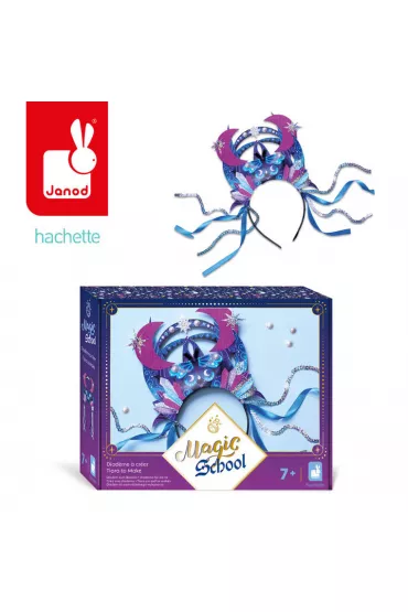 Zestaw kreatywny Tiara do samodzielnego wykonania Magic School 7+, Janod