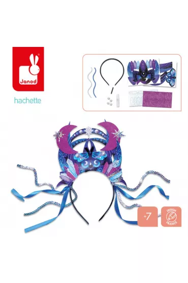Zestaw kreatywny Tiara do samodzielnego wykonania Magic School 7+, Janod