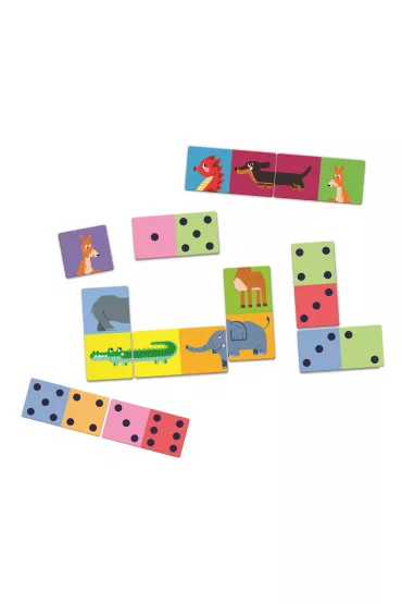 Domino Liczby i zwierz�ta Clementoni