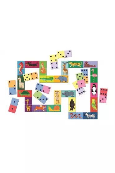Domino Liczby i zwierz�ta Clementoni