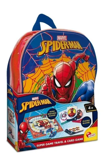 Plecak Spiderman z gr� i kartami