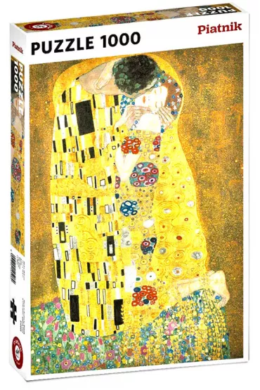 Puzzle 1000 el. metalizowane Pocałunek, Klimt Piatnik