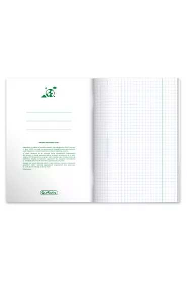 Herlitz Zeszyt A5 Eco PP Geografia kratka 60 kartek