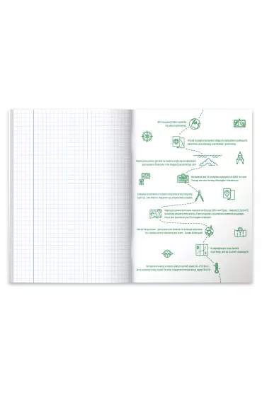 Herlitz Zeszyt A5 Eco PP Geografia kratka 60 kartek
