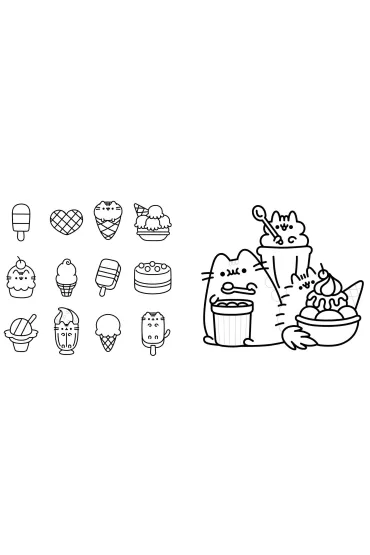 S�odka minikolorowanka Pusheen - Claire  Belton