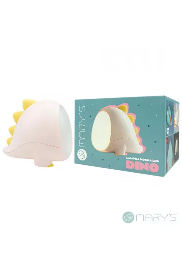 Marys Lampka nocna LED dino r�owy