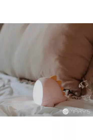 Marys Lampka nocna LED dino r�owy