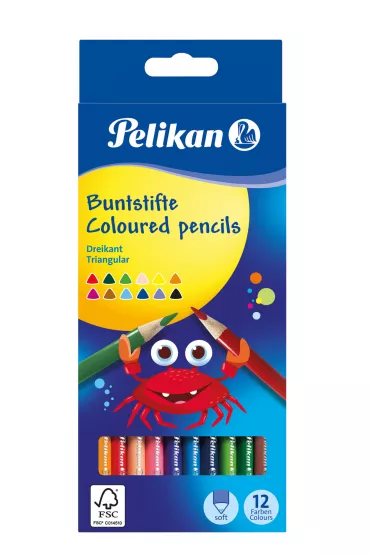 Pelikan Kredki tr�jk�tne 12 szt.
