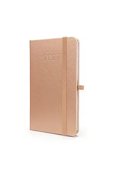 Kalendarz 2027 B6 Slim Tygodniowy Rose Gold