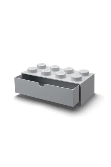 Szufladka na biurko klocek LEGO Brick 8 Szara