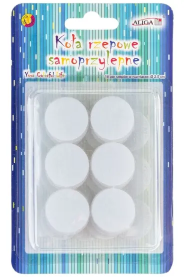 Aliga Ko�a rzepowe samoprzylepne rzepy 2,5cm 18 par