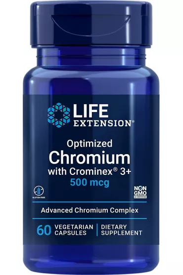 Life Extension Optimized Chromium with Crominex 3+ Suplement diety 60 kaps.