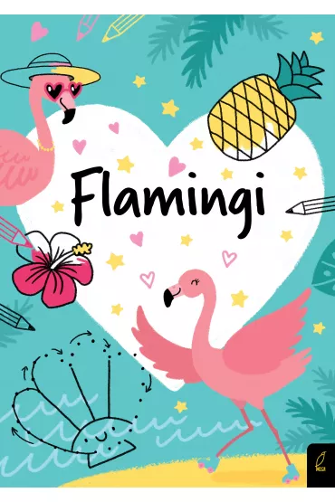 Koloruj�. Kocham flamingi