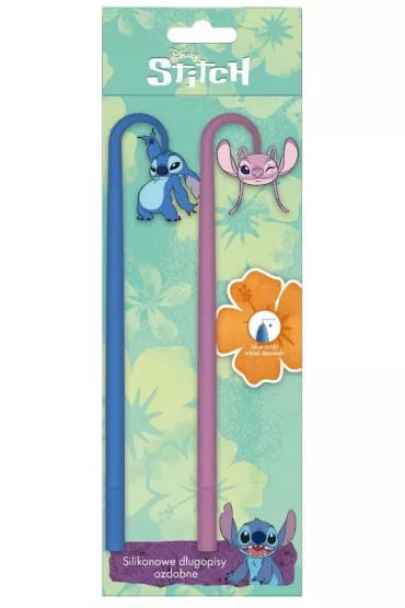 D�ugopis silikonowy zamykany z figurk� Stitch op.2 szt. BENIAMIN 136616 BEN