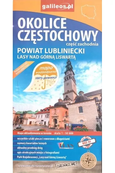 Okolice Cz�stochowy - cz�� zachodnia  (wersja wodoodporna)