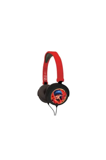 Sk�adane s�uchawki przewodowe stereo Miraculous z g�o�no�ci� bezpieczn� dla dzieci  Lexibook HP015MI