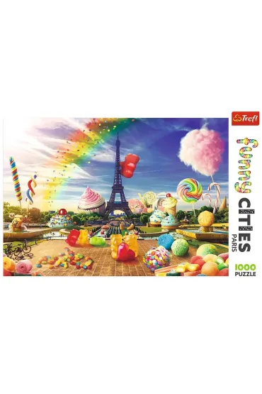 Puzzle 1000 el. Funny Cities. S�odki Pary� Trefl