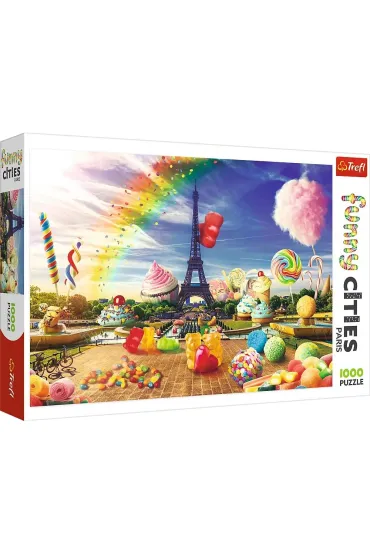 Puzzle 1000 el. Funny Cities. S�odki Pary� Trefl