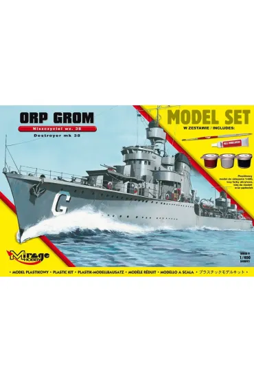 Niszczyciel ORP "GROM" Mirage Hobby